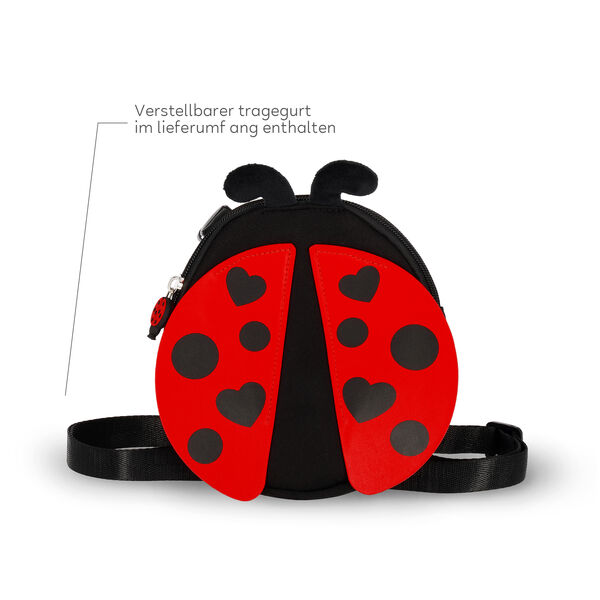 2-in-1-Rucksack mit abnehmbarer Fronttasche Ladybug - So Cute!