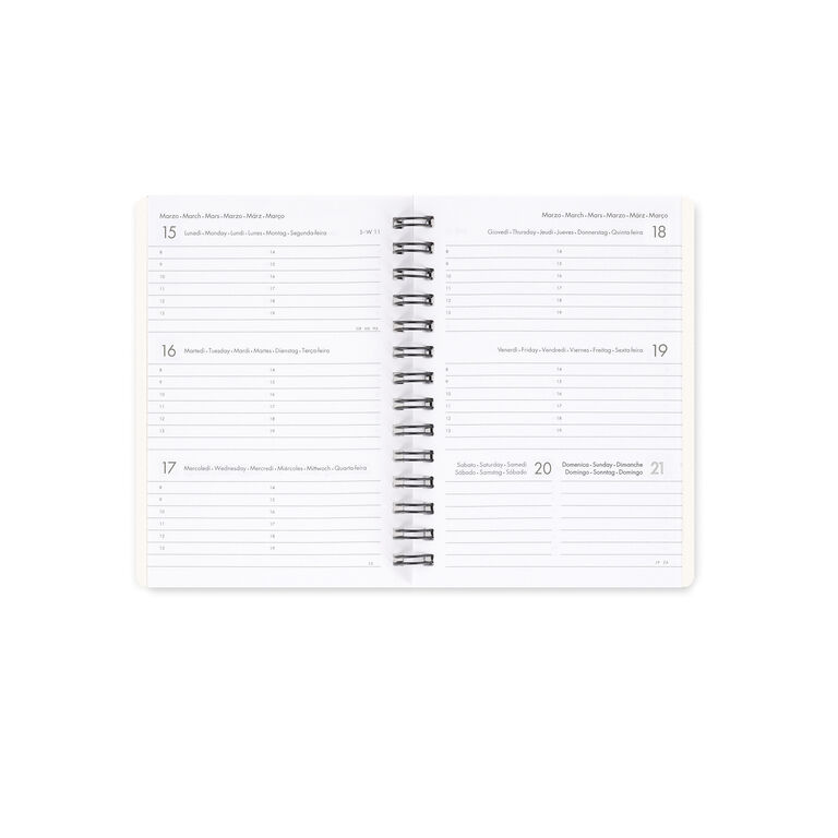 Wochenplaner für 12 Monate Small Spiralbindung 2027 - Teddy Bear White Wochenplaner für 12 Monate Small Spiralbindung 2027 - Teddy Bear White