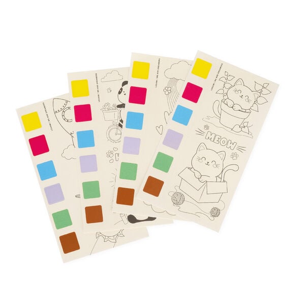 Cute Animals Watercolour Paint Pad Cute Animals Watercolour Paint Pad
