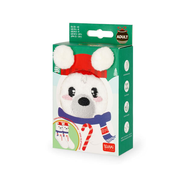 Calzini Antiscivolo di Natale Adulto Polar Bear - It's a Match!