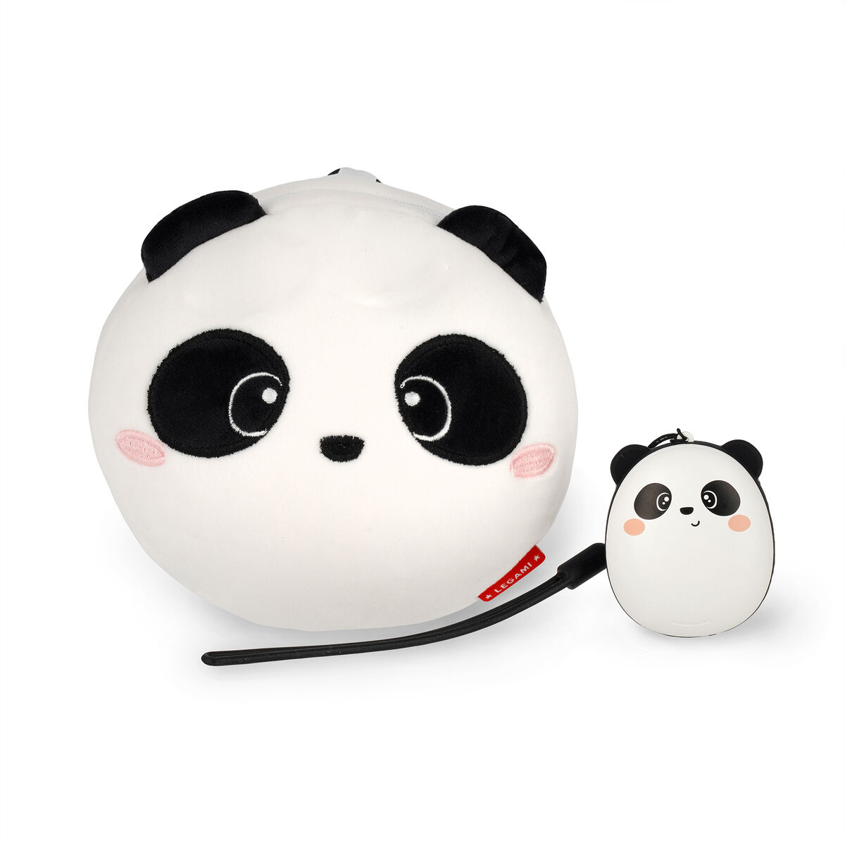 Panda Travel Pillow and Panda wireless Earbuds Set, , zoo