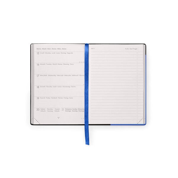 Agenda Semanal 2026/2027 16 Meses - Eclectic Blue - Small Con Libreta