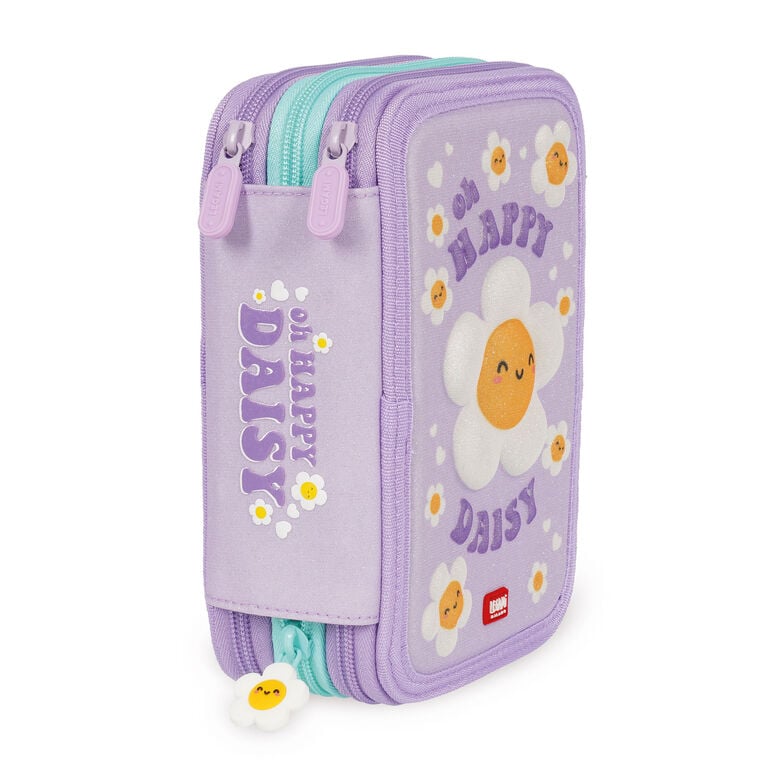 Astuccio 3 Scomparti - Daisy + 2 Penne Cancellabili Astuccio 3 Scomparti - Daisy + 2 Penne Cancellabili