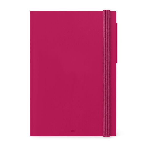 Agenda 12 Mesi Settimanale & Giornaliera Large 2027 - Raspberry Jam