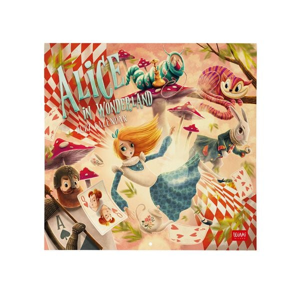 Calendario da Parete 2027 - 30 x 29 cm - Alice in Wonderland