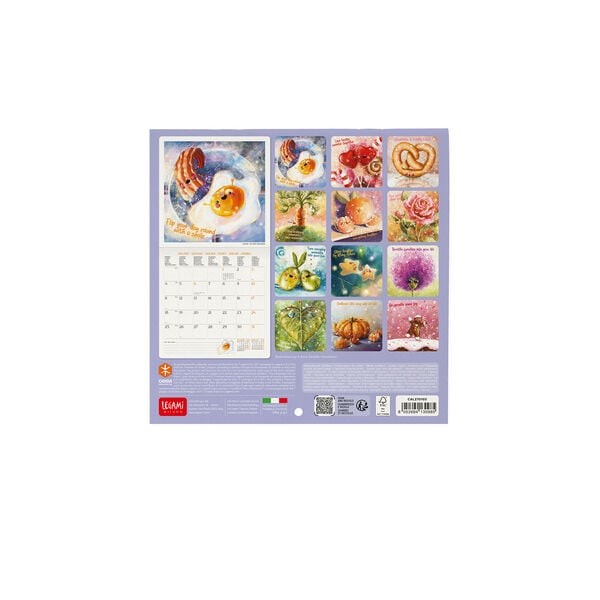 Calendario da Parete 2027 - 18 x 18 cm - Good Vibes Only