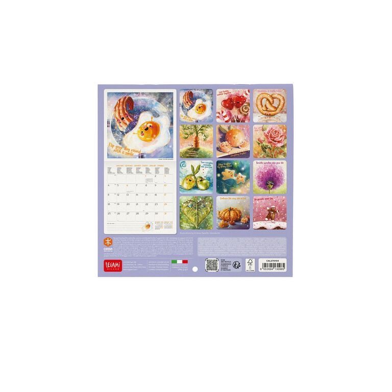 Calendario da Parete 2027 - 18 x 18 cm - Good Vibes Only Calendario da Parete 2027 - 18 x 18 cm - Good Vibes Only