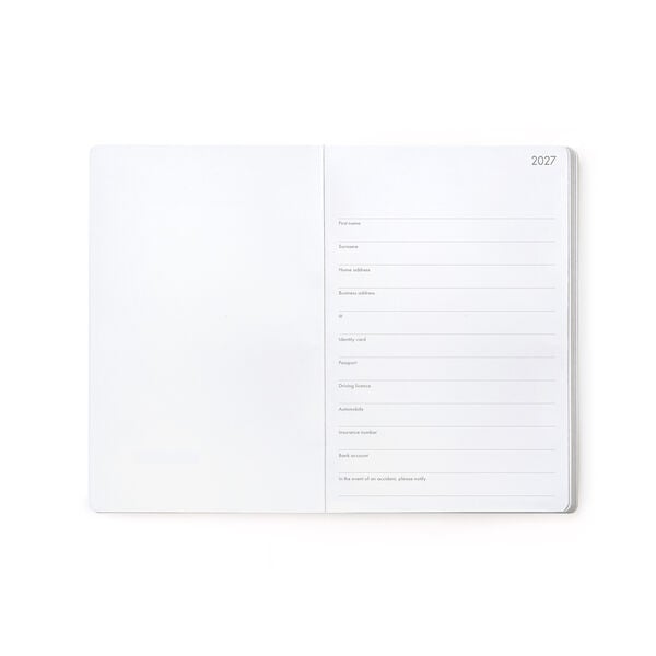 Agenda 12 Mesi Settimanale Fotografica Medium 2027 - Bee