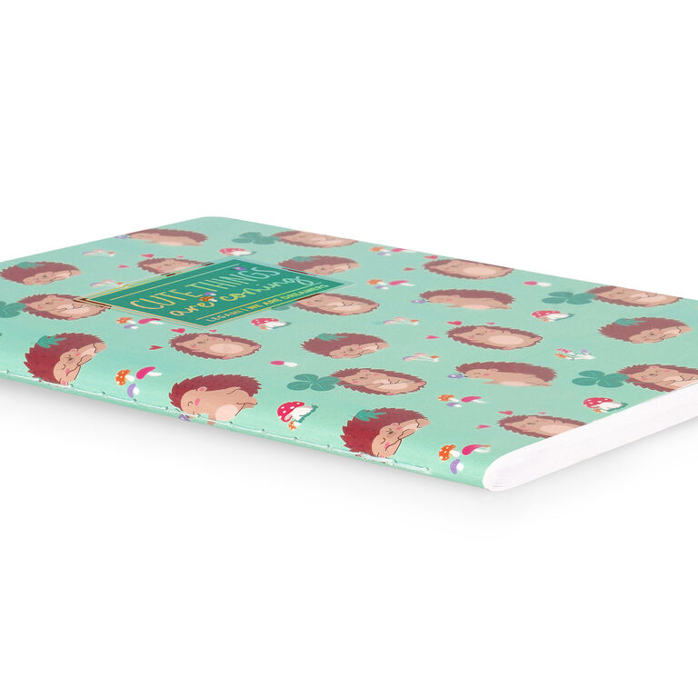 Cahier Ligné A6 à Couverture Rigide Illustrée - Hedgehog