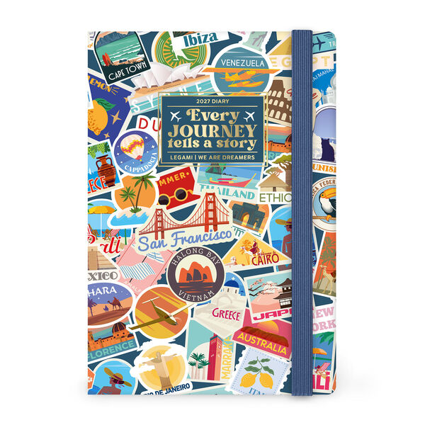 Agenda 12 Mesi Settimanale Fotografica Medium 2027 - Travel Stickers Agenda 12 Mesi Settimanale Fotografica Medium 2027 - Travel Stickers