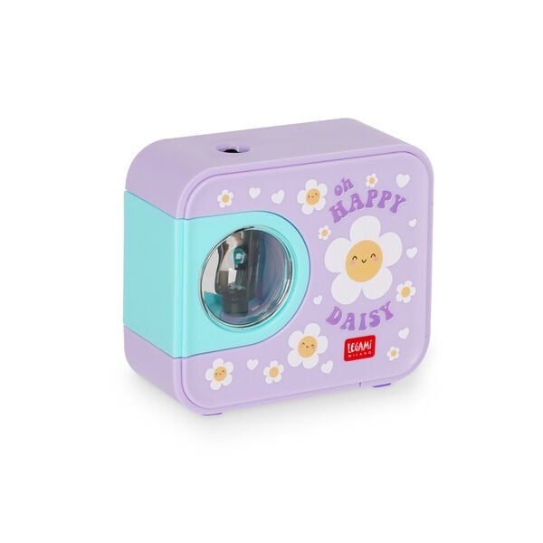 Electric Pencil Sharpener - Top of the Tip - Daisy Electric Pencil Sharpener - Top of the Tip - Daisy