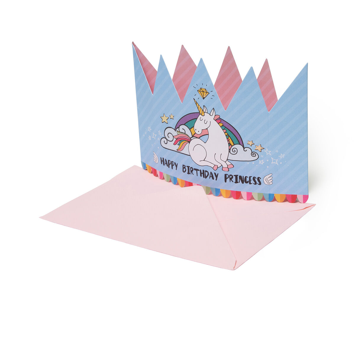 Biglietto Auguri 3D - Happy Birthday - Princess Crown