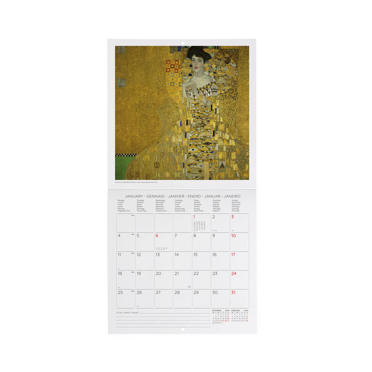 Calendario da Parete 2027 - 18 x 18 cm - Gustav Klimt Calendario da Parete 2027 - 18 x 18 cm - Gustav Klimt