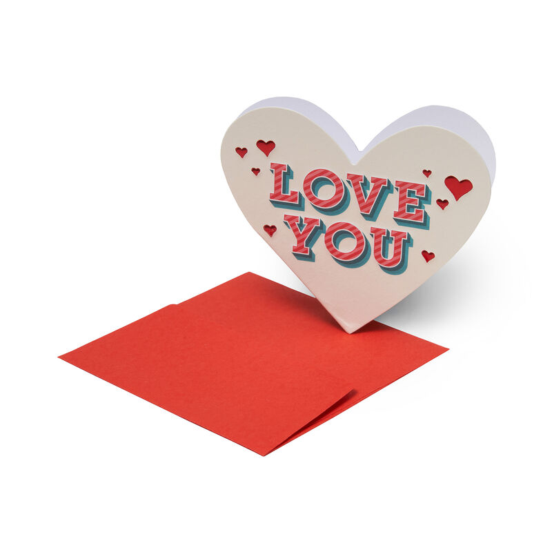 Small Greeting Card - Love You, , zoo