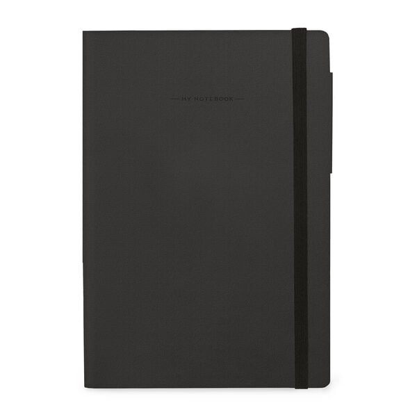 Taccuino con Fogli Bianchi e Copertina Morbida Monocolore - Black Suit - My Notebook Taccuino con Fogli Bianchi e Copertina Morbida Monocolore - Black Suit - My Notebook