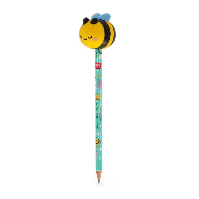Pencil with Squishy Bee "Be Different" - Squeezies Pencil with Squishy Bee "Be Different" - Squeezies