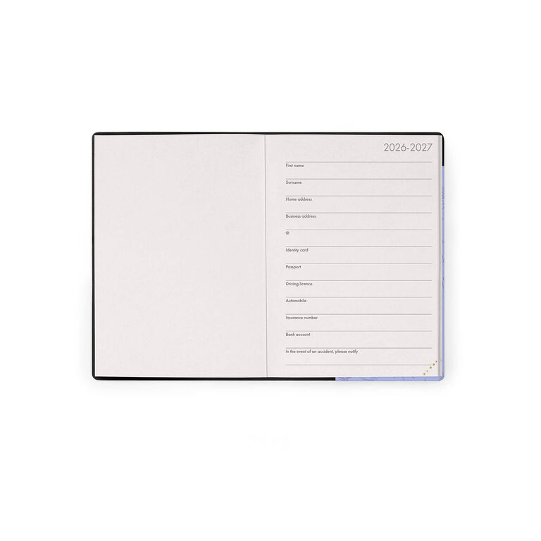 16-Month Small Weekly Diary for 2026/2027 - Cosmic Lilac - With Notebook