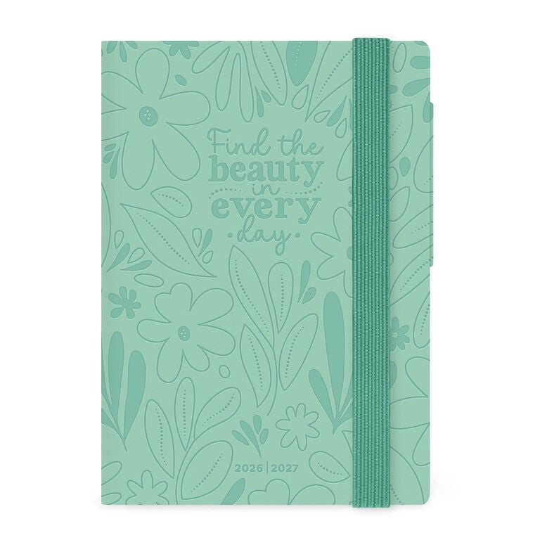 16-Month Small Weekly Diary for 2026/2027 - Botanic Garden - With Notebook
