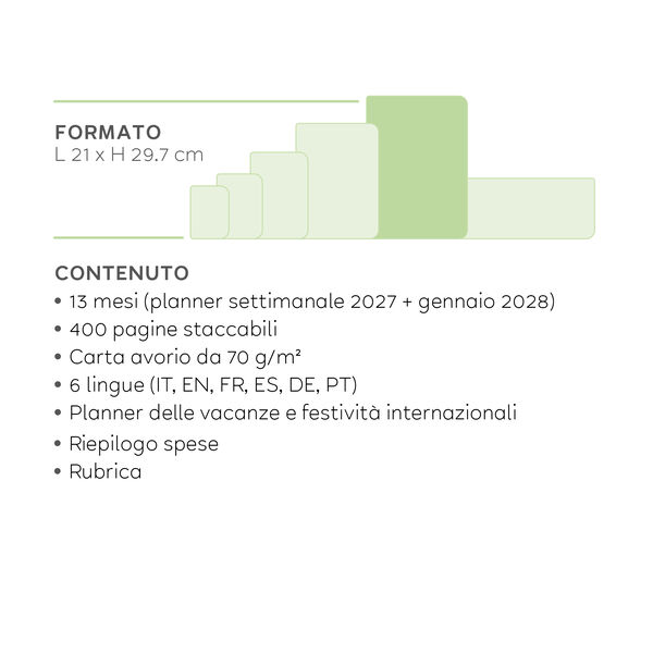 Agenda 13 Mesi Giornaliera Maxi 2027 - Sunset Vibes