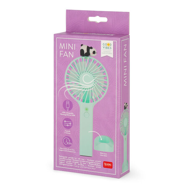 Ventilatore Portatile Ricaricabile con Base - Mini Fan Ventilatore Portatile Ricaricabile con Base - Mini Fan
