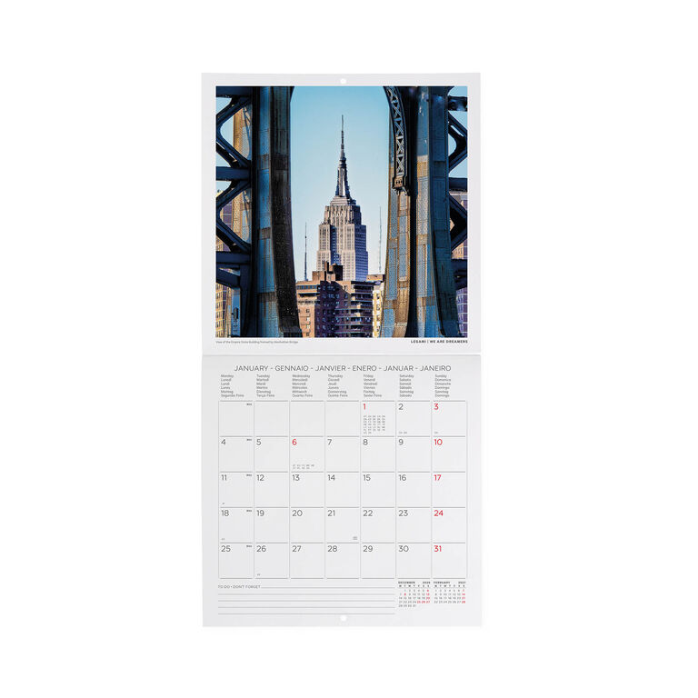 Calendario da Parete 2027 - 18 x 18 cm - New York Calendario da Parete 2027 - 18 x 18 cm - New York