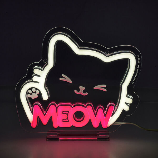 Mini Neon-Effect LED Sign - It's a Sign Mini - Kitty Mini Neon-Effect LED Sign - It's a Sign Mini - Kitty