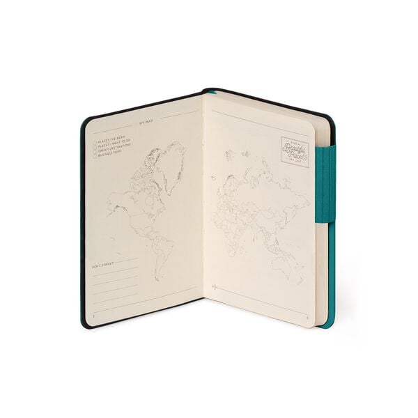 Lined Notebook with Monochrome Soft Cover - Malachite Green - My Notebook