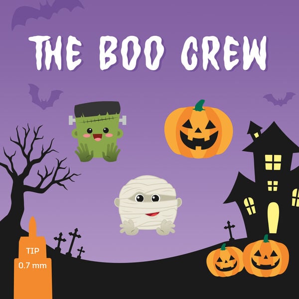 Set de 3 Stylos à Encre Gel Effaçable - The Boo Crew - Erasable Pen