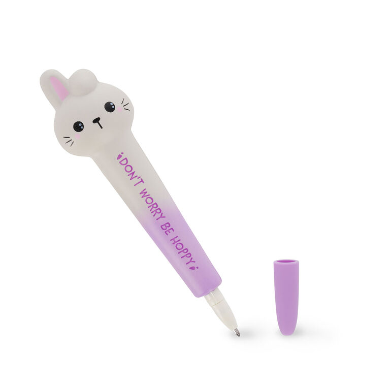 Stylo à Encre Gel Antistress Bunny « Don't Worry Be Hoppy » - Squeezies