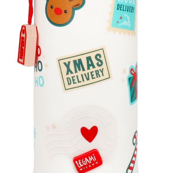 Astuccio di Natale 2 in 1 in Silicone Polar Bear - Kawaii