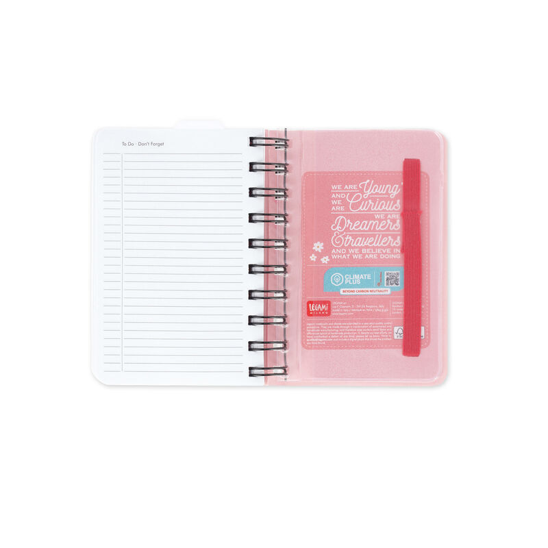 Legami - Spiral Small Daily Planner 12 Months, from January 2024 to  December 2024, Folding Planner 2024/2025, Elastic Closure, Final Pocket,  Address