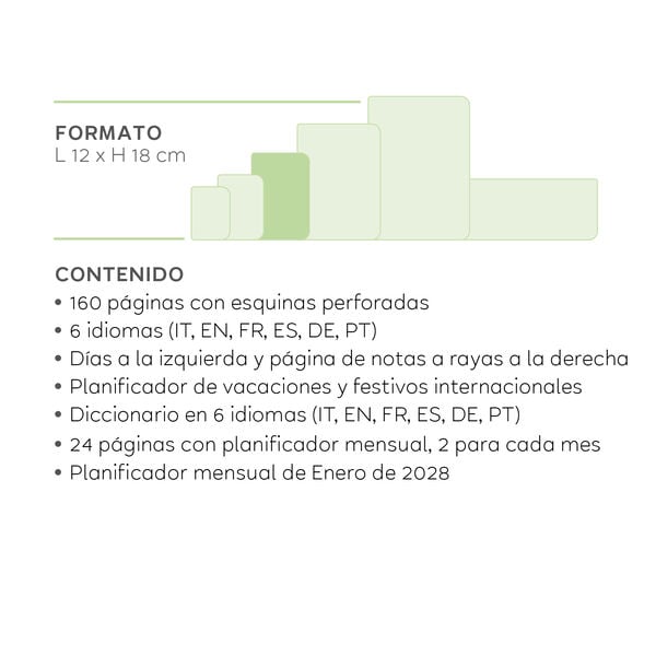 Agenda de 12 Meses Semanal Medium con Libreta 2027 - Sunset Vibes