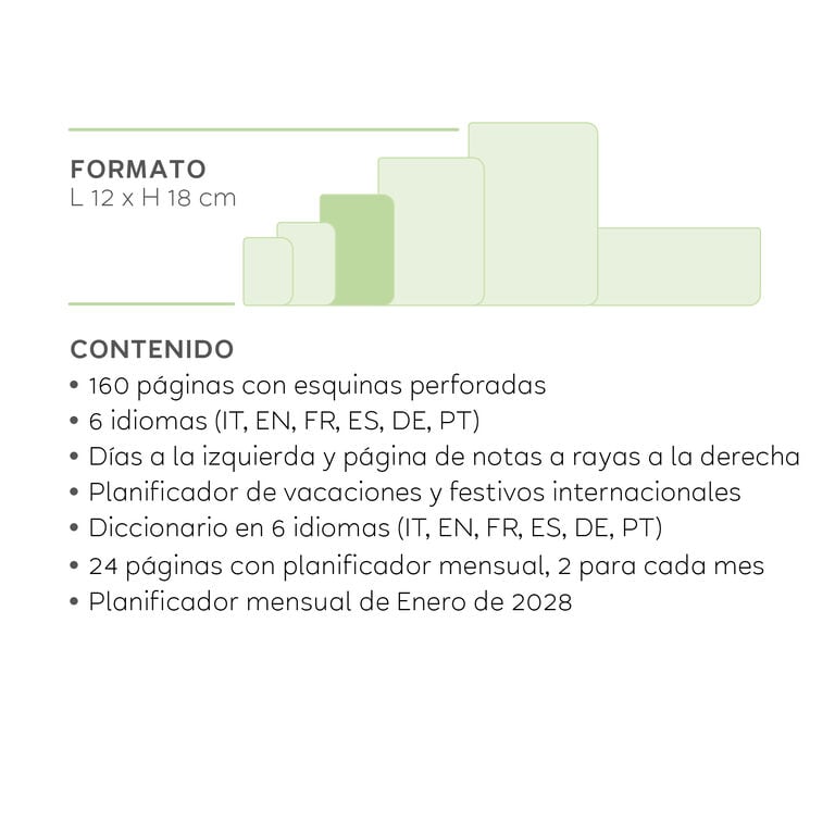 Agenda de 12 Meses Semanal Medium con Libreta 2027 - Sunset Vibes