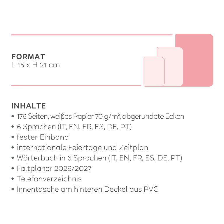 Wochenplaner 2026/2027 für 16 Mesi - Kitty Bubble Tea - Mit Spiralbindung - Large Wochenplaner 2026/2027 für 16 Mesi - Kitty Bubble Tea - Mit Spiralbindung - Large