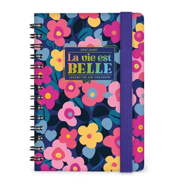 Agenda 12 Mesi Settimanale Small Spiralata 2027 - Flowers