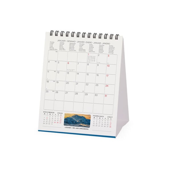 Calendario da Tavolo 2027 - 12 x 14,5 cm - Mountains