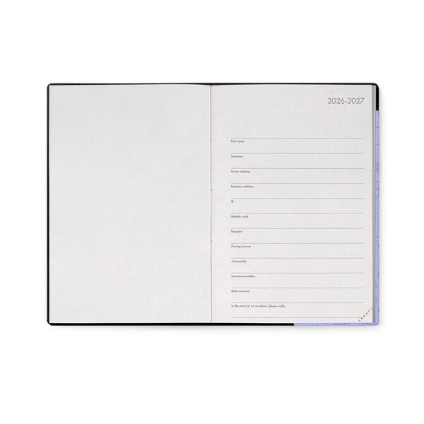 Agenda Semanal 2026/2027 16 Meses - Cosmic Lilac - Medium