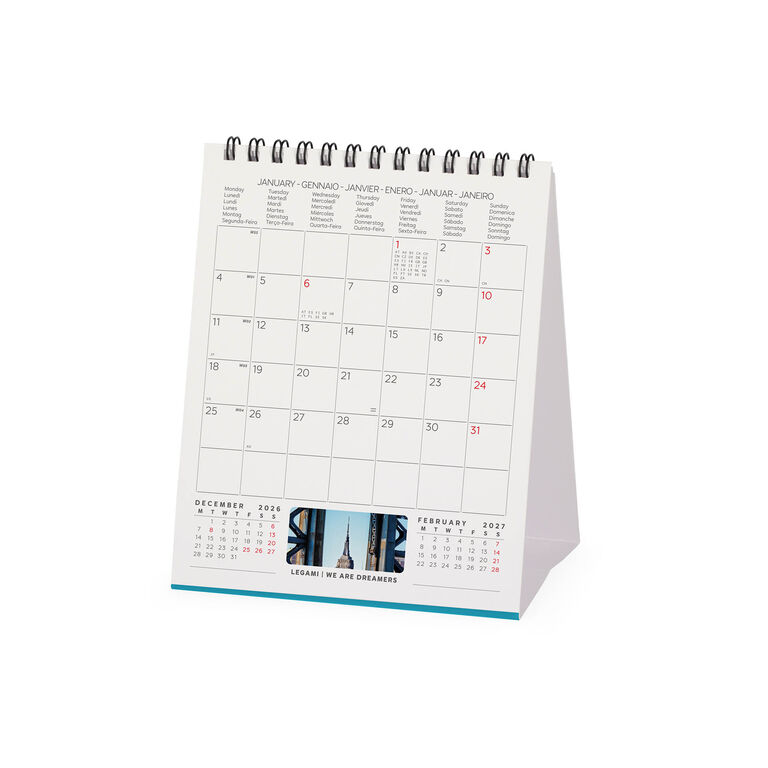 Calendario da Tavolo 2027 - 12 x 14,5 cm - New York Calendario da Tavolo 2027 - 12 x 14,5 cm - New York
