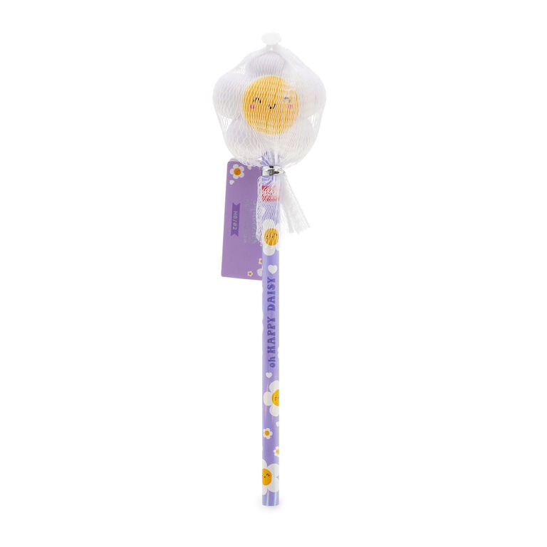 Pencil with Squishy Diasy "Oh Happy Daisy" - Squeezies Pencil with Squishy Diasy "Oh Happy Daisy" - Squeezies