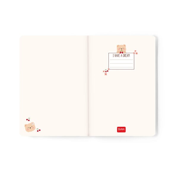 Agenda 12 Mesi Settimanale Fotografica Medium 2027 - Teddy Bear White
