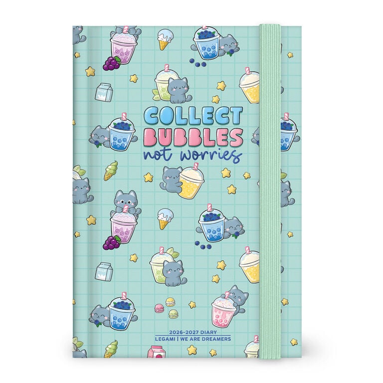 16-Month Daily Photo Diary for 2026/2027 - Kitty Bubble Tea - Medium