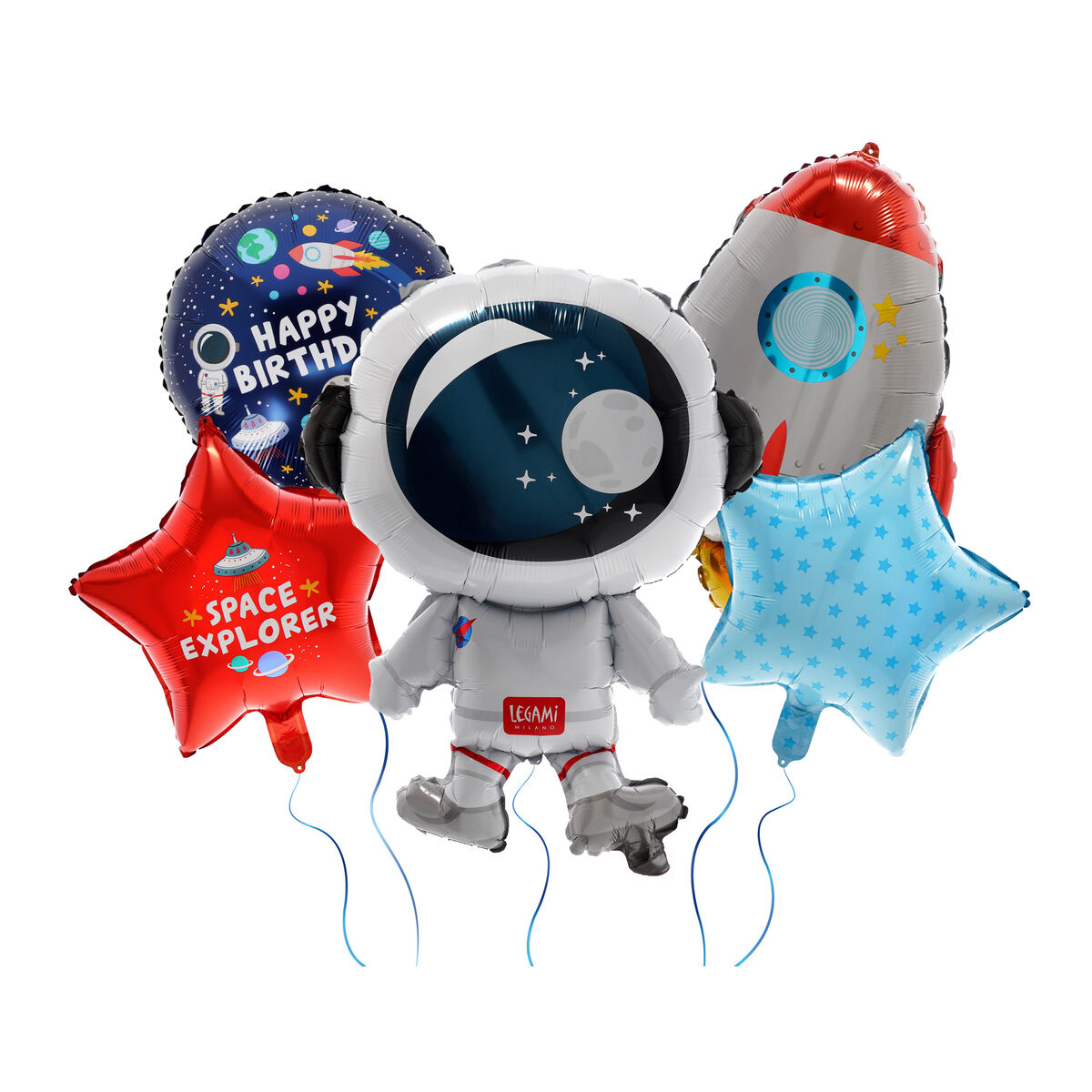 Set mit 5 Luftballons für Geburtstagsparties - Let‘s Party, , zoo