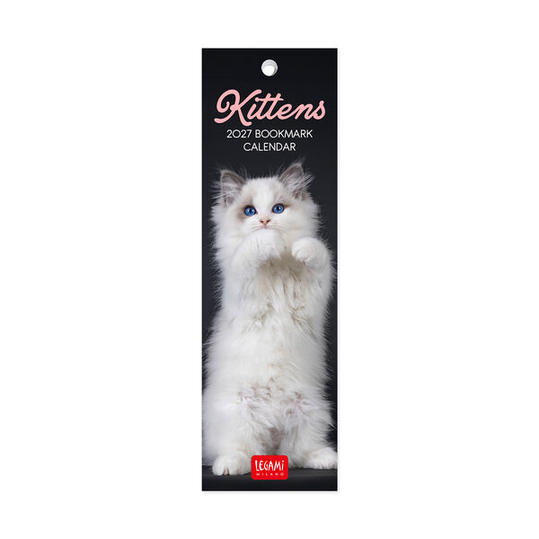 Lesezeichen-Kalender - 2027 - 5,5 x 18 cm - Kittens