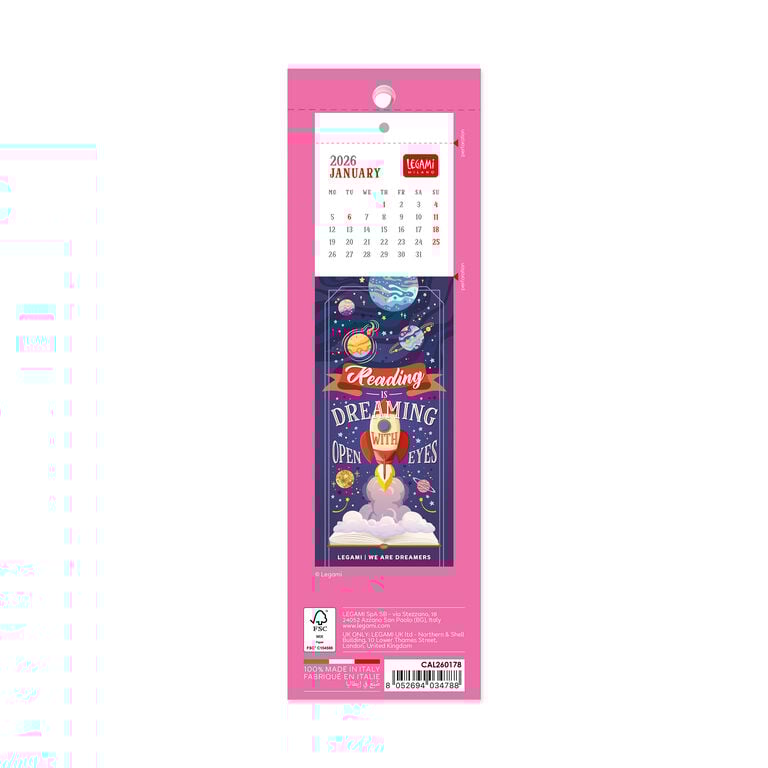 Calendario Marcapáginas 2026 - 5,5 x 18 cm Calendario Marcapáginas 2026 - 5,5 x 18 cm