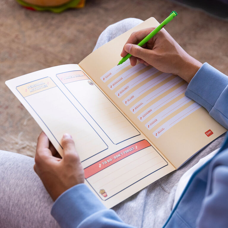 Exercise Book - A4 Notebook - 8 mm Ruled - Food Pixel Exercise Book - A4 Notebook - 8 mm Ruled - Food Pixel