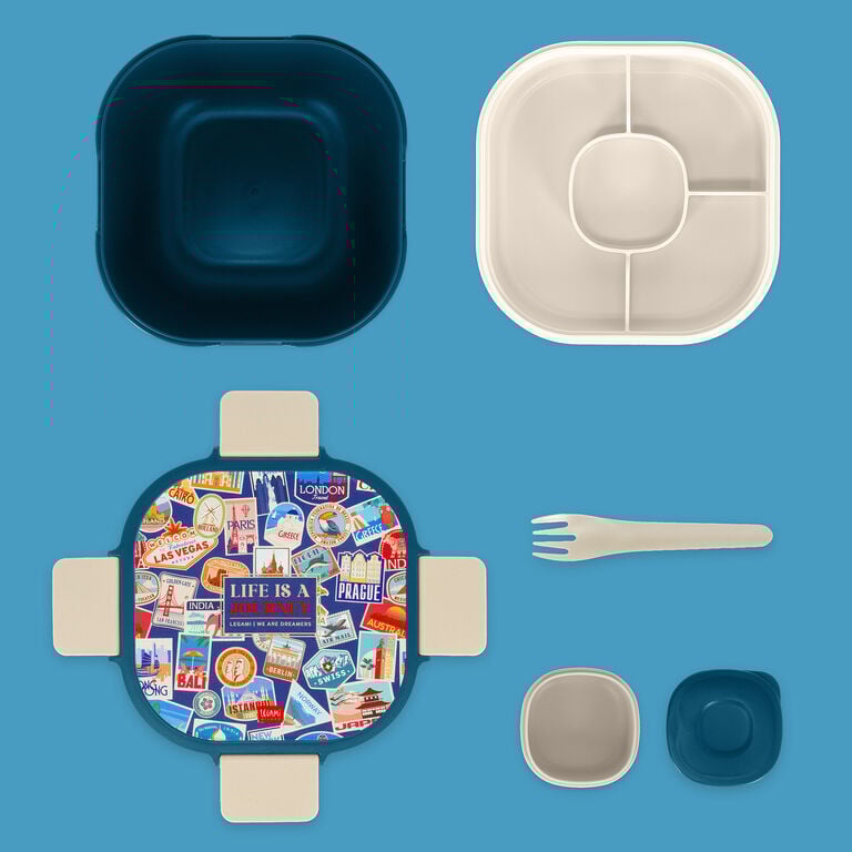 1700 ml Lunch Box - Travel Stickers - Lunch Box 1700 ml Lunch Box - Travel Stickers - Lunch Box