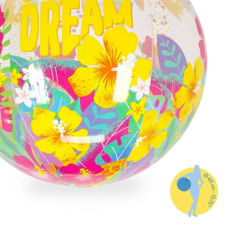 Ballon de Plage Gonflable Tropicana Dream - Glitter Beach Ball