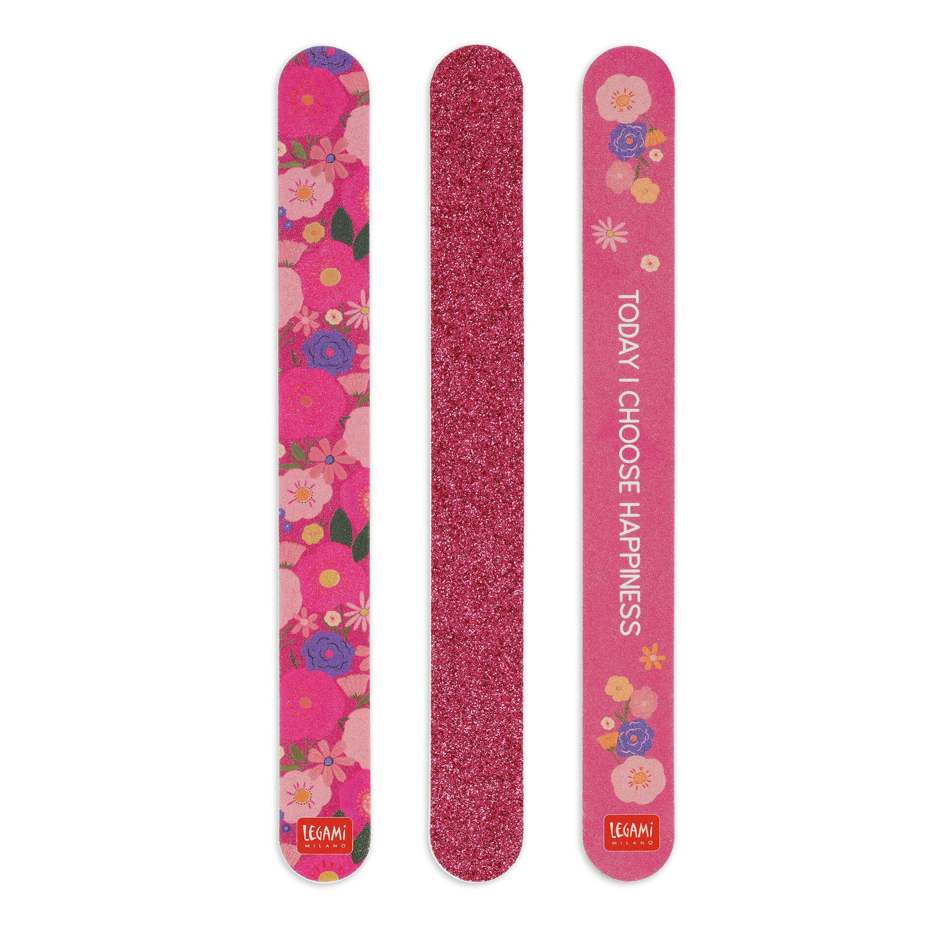 FunkyNailFiles Nagelfeilen Set – 5 Stück Bunt & Glitzernd, Körnung 240, Ca. 17.8 Cm Lang
