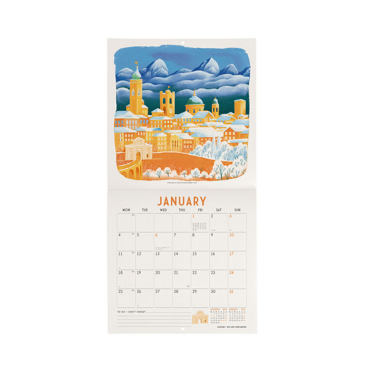 Wandkalender 2027 - 18 x 18 cm - Bergamo and its Surroundings Wandkalender 2027 - 18 x 18 cm - Bergamo and its Surroundings