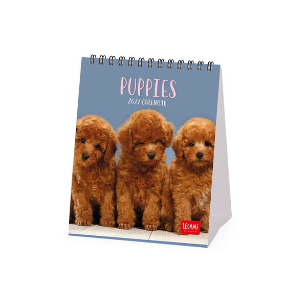 Calendario da Tavolo 2027 - 12 x 14,5 cm - Puppies